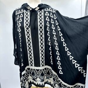 Earthbound Tribal Black &‎ White Tunic Gothic, fairy, whimsy,